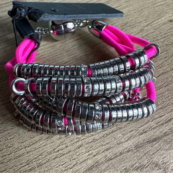 A/X Armani Exchange Pink Multistrand Beacelet NWT!! - Picture 3 of 10